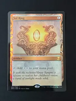 MTG Sol Ring Masterpiece Kaladesh Inventions NM FOIL - Image 1