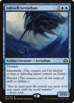 Inkwell Leviathan SP/PL Duel Decks/Conflux MTG Magic the Gathering Blue Eng Card - Image 1