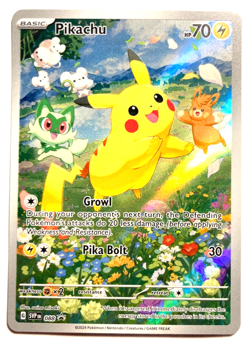 Pokemon PIKACHU! Black Star Promo + FREE extra Rare card - Image 1