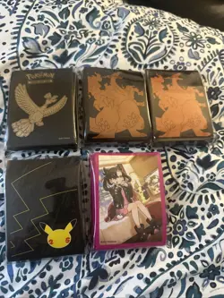 Sealed Pokemon Card sleeve lot (5 Packs Of Sleeves) - Image 1