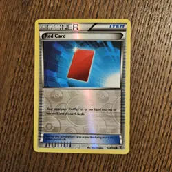 Red Card 124/146 Uncommon XY Base Set Pokemon Card Tcg 2014 Reverse Holo NM - Image 1