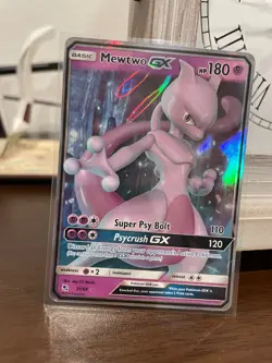 Pokemon TCG Mewtwo GX Card 31/68 Hidden Fates Holo Ultra Rare NM - Image 1