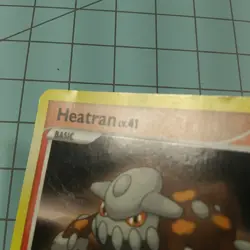 Pokemon TCG Heatran POP Series 8 1/17 Cosmos Holo Rare Card Played MP - Image 2