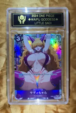 LITTLE SADI One Piece Anime Waifu Goddess CUSTOM CARD Gold/Black label - Image 3
