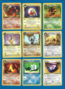 LOT OF 9 2000 POKEMON TEAM ROCKET 1ST EDITION UNPLAYED UNCOMMON CARDS - Image 1