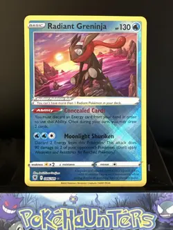 Pokemon Card Radiant Greninja 046/189 Astral Radiance Near Mint - Image 1