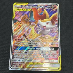 Charizard & Braixen GX SM230 Promo Pokemon Sun & Moon Tag Team JUMBO CARD! - Image 1