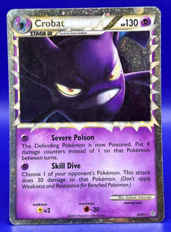 Pokemon Card Crobat Prime Holo 84/95 Unleashed LP - Image 1