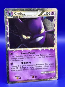Pokemon Card Crobat Prime Holo 84/95 Unleashed LP - Image 3