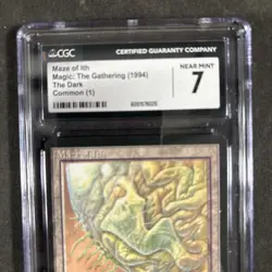 MAZE OF ITH CGC GRADED 7 NEAR MINT MAGIC THE GATHERING MTG 1994 VINTAGE - Image 3