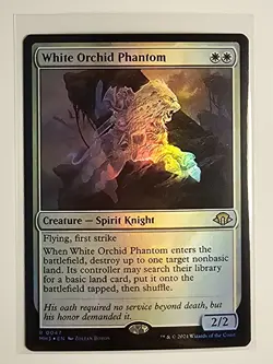MTG NM Foil ​White Orchid Phantom Modern Horizons 3 0047 Rare - Image 1