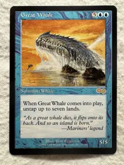 MTG - Great Whale - Urza's Saga - NM - Free Shipping! - Image 1