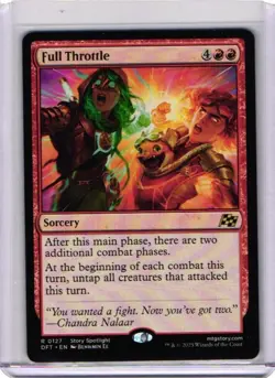 Full Throttle (Rare) #0127 Aetherdrift MTG Near Mint - Image 1