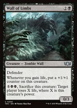 Wall of Limbs - Commander: Tarkir: Dragonstorm #0200 MTG Magic The Gathering - Image 1