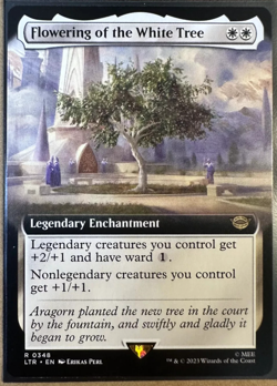 Flowering of the White Tree EXTENDED Lord of the Rings LTR MTG Magic Gathering - Image 1