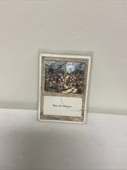 Signed Wrath of God HP 5th Edition Artist Quinton Hoover 1994 MTG Magic Rare - Image 1