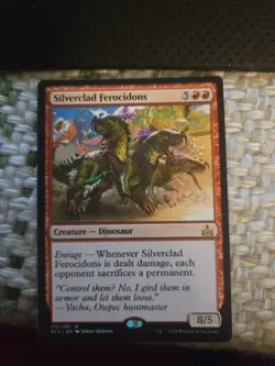 Silverclad Ferocidons Rivals of Ixalan Regular - Image 1