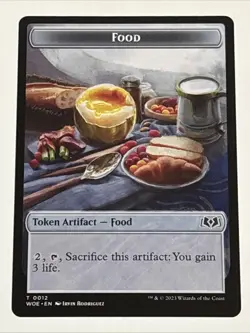 MTG Wilds of Eldraine Food Token 0012 NM - Image 1