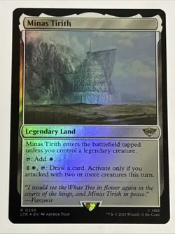 MTG Lord of the Rings Minas Tirith Foil 0256 NM Rare - Image 1