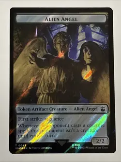 MTG Doctor Who Alien Angel/Food Token Surge Foil 0043/0059 NM - Image 1