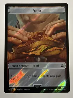 MTG Doctor Who Alien Angel/Food Token Surge Foil 0043/0059 NM - Image 2
