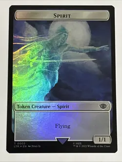 MTG Lord of the Rings Spirit/Food Token Foil 0003/0009 NM - Image 1