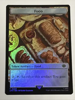 MTG Lord of the Rings Spirit/Food Token Foil 0003/0009 NM - Image 2