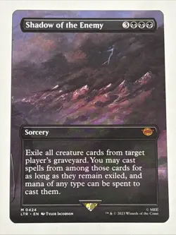 MTG Lord of the Rings Shadow of the Enemy Borderless 0424 NM Mythic - Image 1