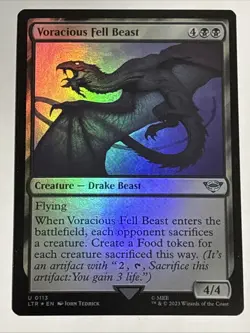 MTG Lord of the Rings Voracious Fell Beast Foil 0113 NM - Image 1