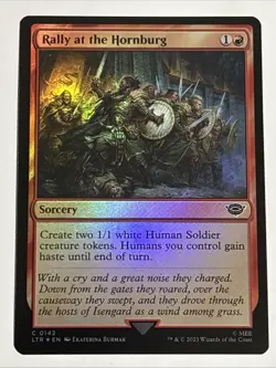 MTG Lord of the Rings Rally at the Hornburg Foil 0142 NM - Image 1