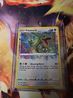 Pokemon TCG Vivid Voltage Rayquaza Holo Card 138/185 Amazing Rare - Image 1