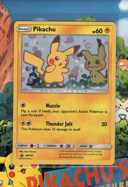 Pokemon TCG Pikachu SM162 Holo Team Up Blister Black Star Promo NM/M - Image 1