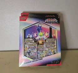 Pokemon Scarlet & Violet Prismatic Evolutions Binder Collection Lot Of 2 Sealed - Image 1