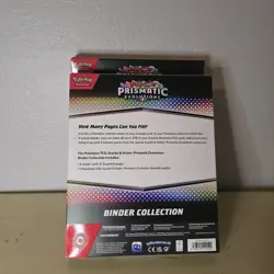 Pokemon Scarlet & Violet Prismatic Evolutions Binder Collection Lot Of 2 Sealed - Image 2