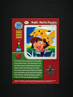 topps Pokemon TV Animation Edition Series 1 Rainbow Foil TV1 Ash Ketchum - Image 2