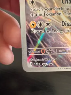 Thundurus 209 *Pokemon Center Stamped Promo* SV: Black Bolt - Image 5