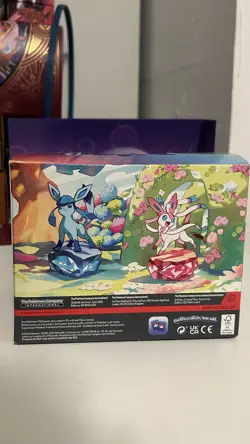 Pokemon TCG Prismatic Evolutions Set Of 8 Sealed Mini Tins W Open Display Box - Image 5