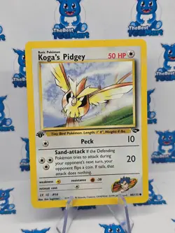 Pokemon Koga's Pidgey- 80/132 - 1st Edition Gym Challenge LP - Image 1