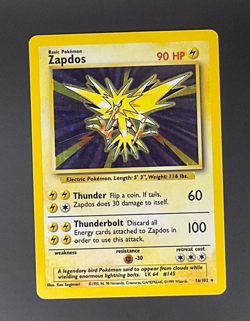 Pokemon TCG 1999 - Zapdos Base Set Holo Rare 16/102 MP - Image 1