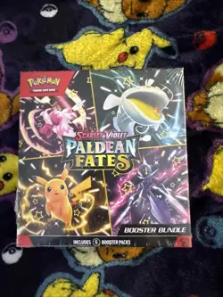 Pokemon TCG Scarlet & Violet Paldean Fates Booster Bundle, 6-Pack, New Sealed - Image 1