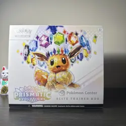 Opened Prismatic Evolutions Pokemon Center Etb No Packs/no Promo - Image 1