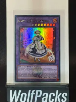 Yu-Gi-Oh! TCG - Lady’s Dragonmaid BLMM-EN049 1st Edition Ultra Rare - Image 1