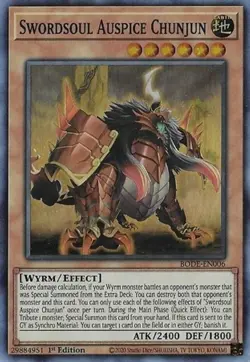 x3 Swordsoul Auspice Chunjun - BODE-EN006 - Super Rare - 1st Edition Yu-Gi-Oh! M - Image 1