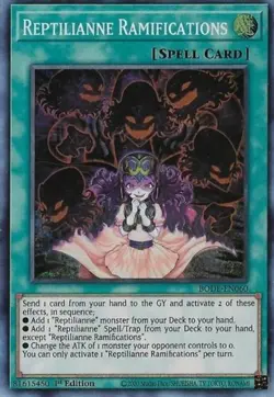 x3 Reptilianne Ramifications - BODE-EN060 - Super Rare - 1st Edition Yu-Gi-Oh! M - Image 1