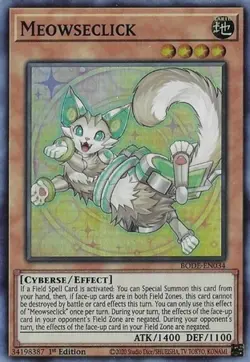 x3 Meowseclick - BODE-EN034 - Super Rare - 1st Edition Yu-Gi-Oh! M/NM - Image 1