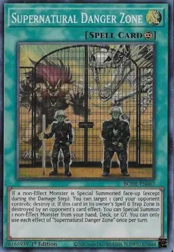 x3 Supernatural Danger Zone - BODE-EN067 - Super Rare - 1st Edition Yu-Gi-Oh! M/ - Image 1