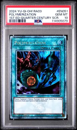 2024 YU-GI-OH! RA03-QUARTER CENTURY BONANZA #EN051 POLYMERIZATION PSA 10 - Image 1