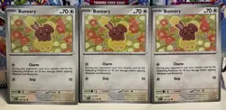 (Set Of 3) Pokemon Mega Evolution TCG Common Card - Buneary (107/132) - Image 1