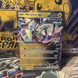 Pokemon TCG Miraidon EX Holo Card 122/162SV05: Temporal Forces - Image 1