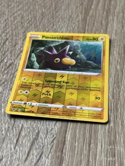 SHIPS SAME DAY Pokemon Card Pincurchin 062/185 Reverse Holo Lightning Type - Image 3